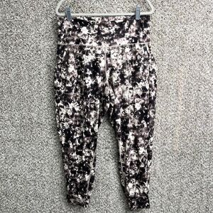 Athleta Joggers Women’s 1X Brown Tie Dye Salutation Printed Pull On Plus Size